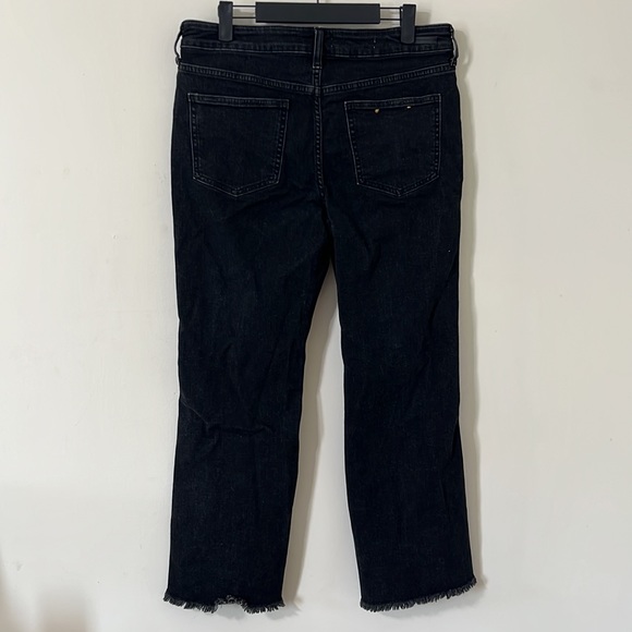 Anthropologie Pilcro and the Letterpress High-Rise Flare Black Denim Jeans 30 - Picture 6 of 11